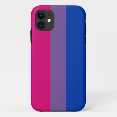 Bisexual Pride Flag iPhone 11 Case