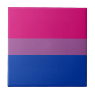 Bisexual Pride Flag Ceramic Tile
