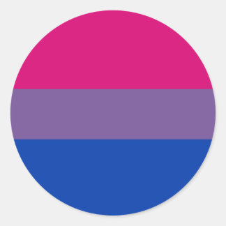Bisexual Pride Flag Classic Round Sticker