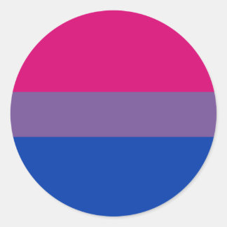 Bisexual Pride Flag Classic Round Sticker
