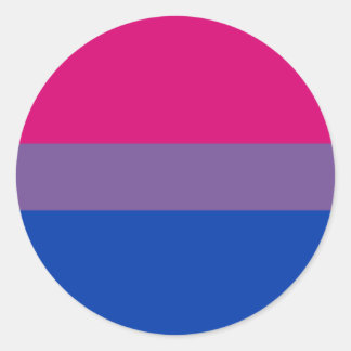 Bisexual Pride Flag Classic Round Sticker