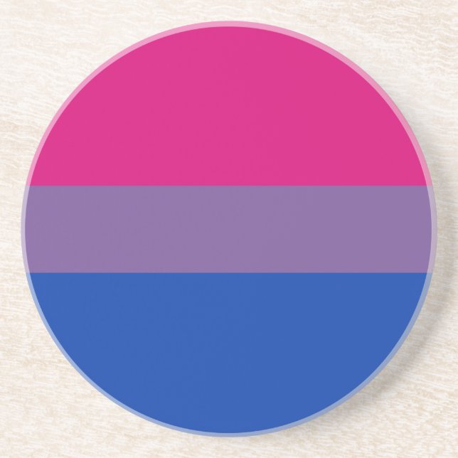 Bisexual Pride Flag Coaster (Front)