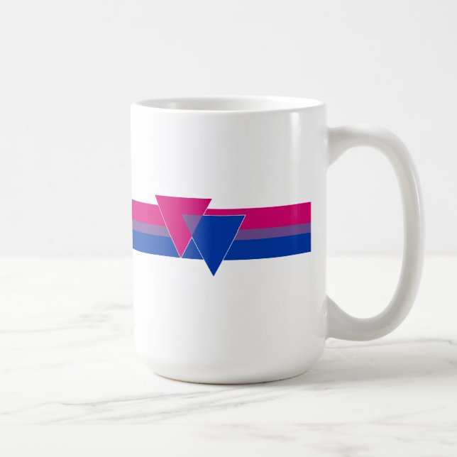Bisexual Pride Flag Coffee Mug (Right)
