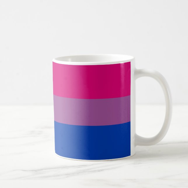 Bisexual Pride Flag Coffee Mug (Right)