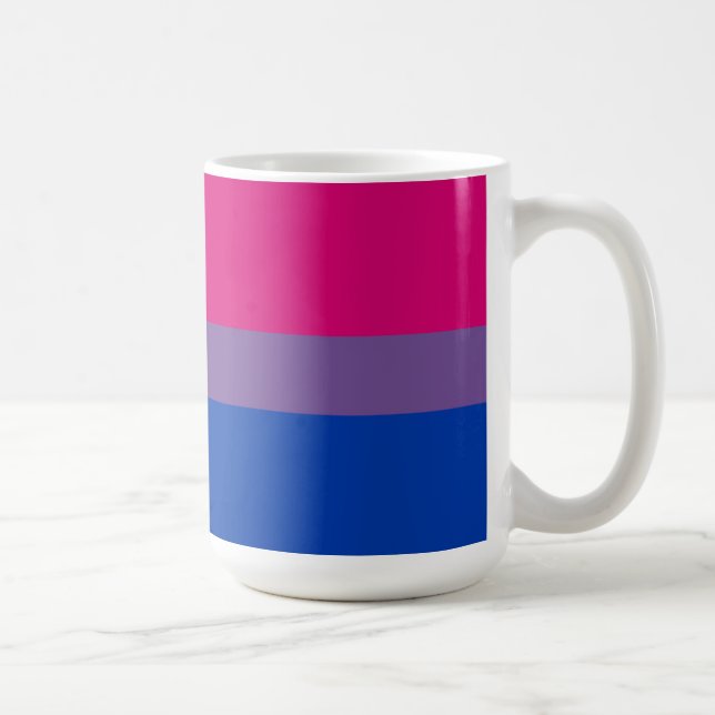 Bisexual Pride Flag Coffee Mug (Right)