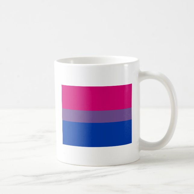 Bisexual Pride Flag Coffee Mug (Right)