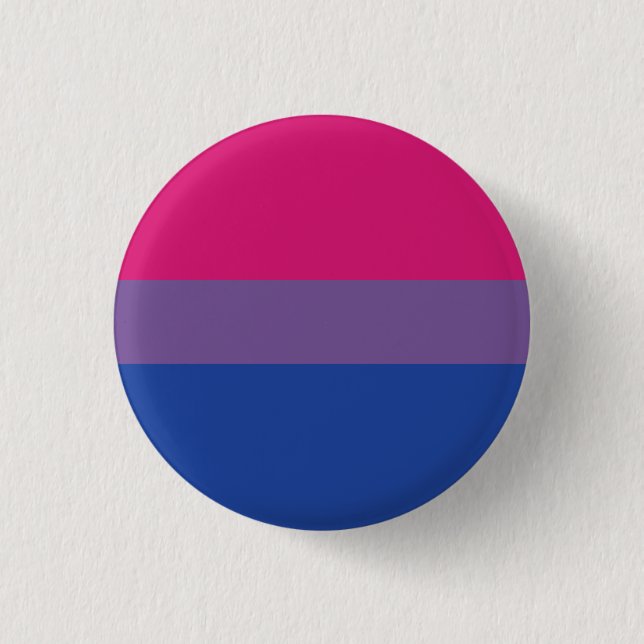 Bisexual | Pride Flag Design | Stripes | Button (Front)