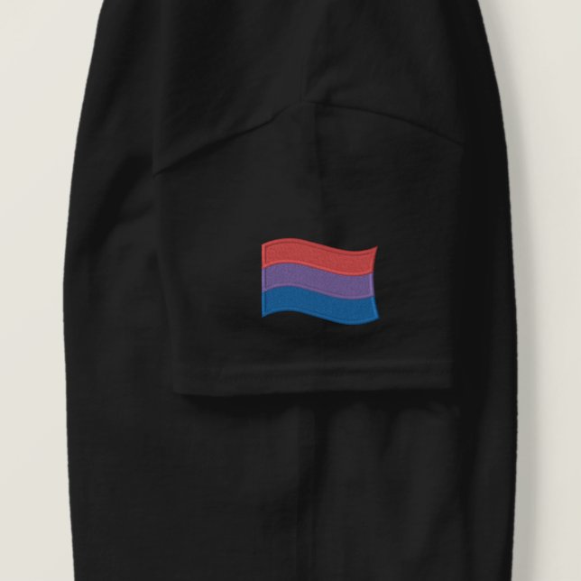 Bisexual Pride Flag Embroidered Shirt (Design Right)