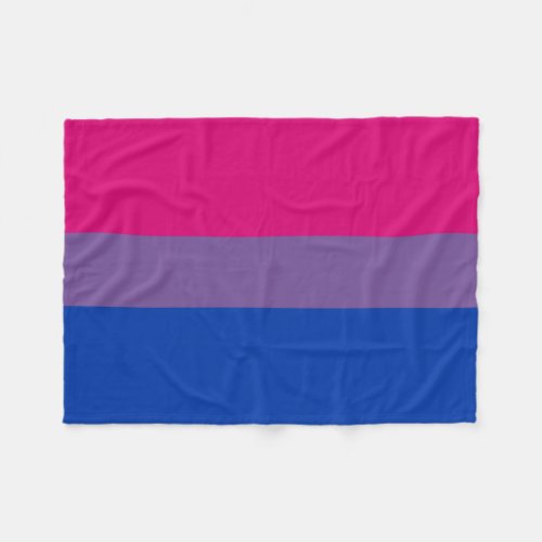 Bisexual Pride Flag Fleece Blanket