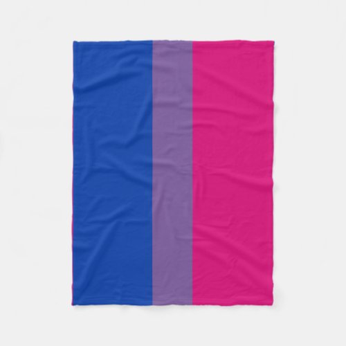 Bisexual Pride Flag Fleece Blanket