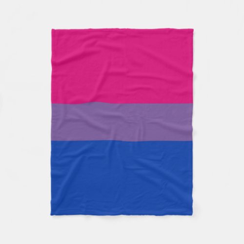 Bisexual Pride Flag Fleece Blanket