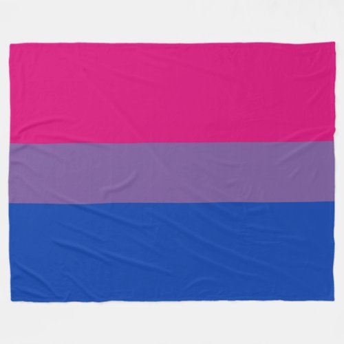 Bisexual Pride Flag Fleece Blanket