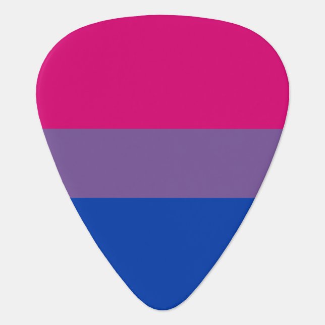 Bisexual Pride Flag Guitar Pick (Front)