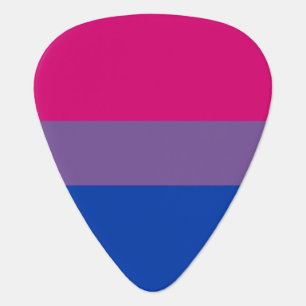 Bisexual Pride Flag Guitar Pick
