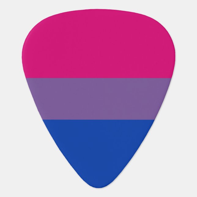 Bisexual Pride Flag Guitar Pick (Front)