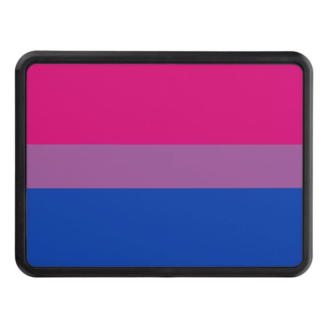 Bisexual Pride Flag Hitch Cover (Front)
