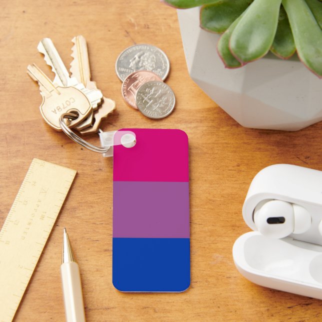 Bisexual Pride Flag Keychain (Desk)