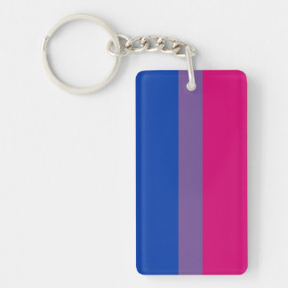 Bisexual Pride Flag Keychain