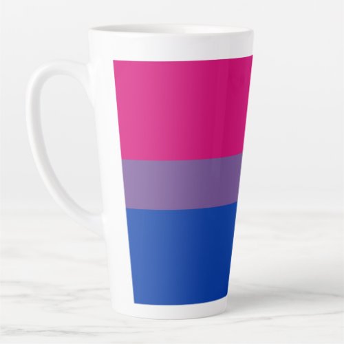 Bisexual Pride Flag Latte Mug