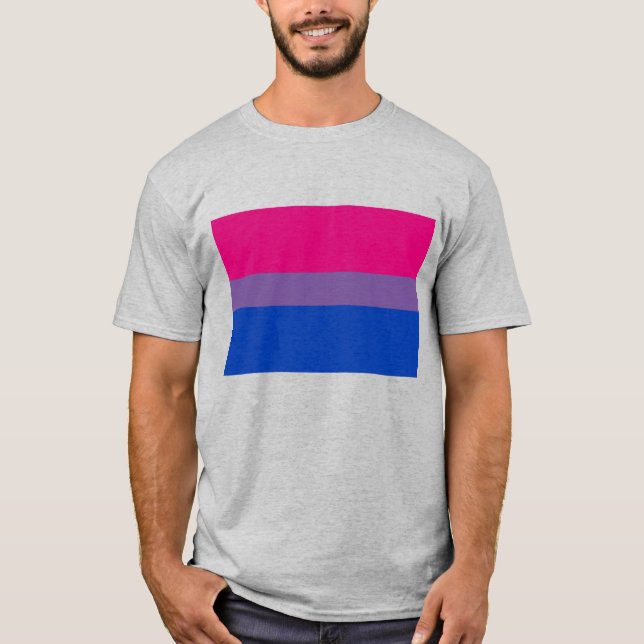 Bisexual Pride Flag LGBTQ+ T-Shirt (Front)