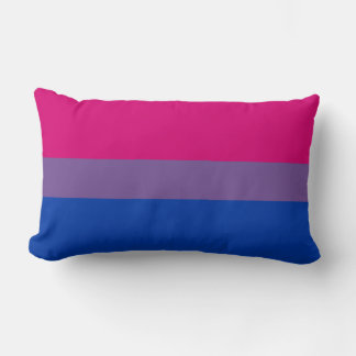Bisexual Pride Flag Lumbar Pillow
