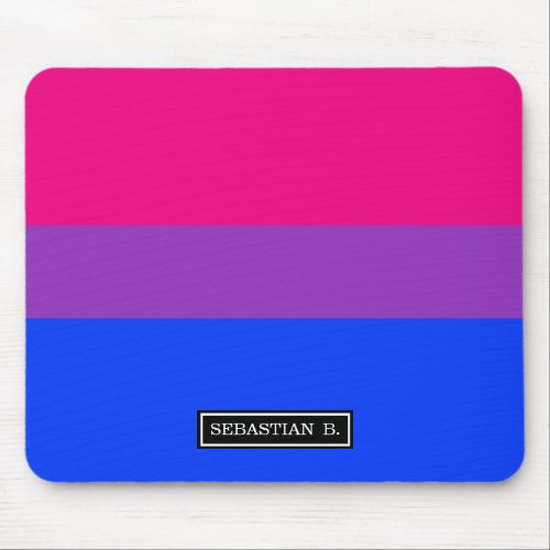 Bisexual Pride Flag Mouse Pad