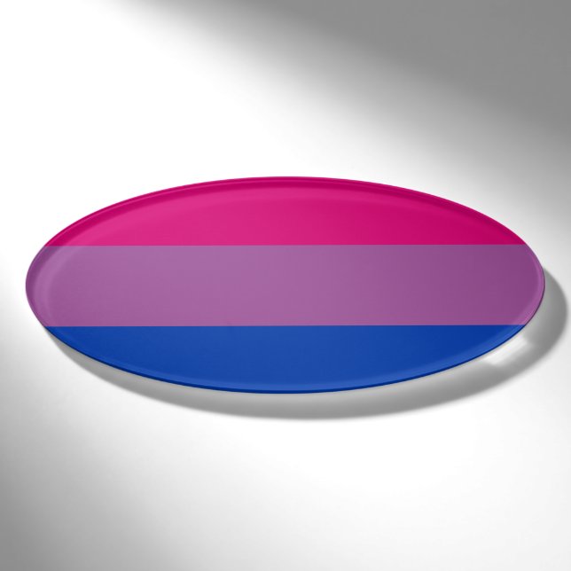 Bisexual Pride Flag Name Tag (Front)
