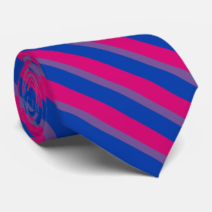 Bisexual Pride Flag Neck Tie