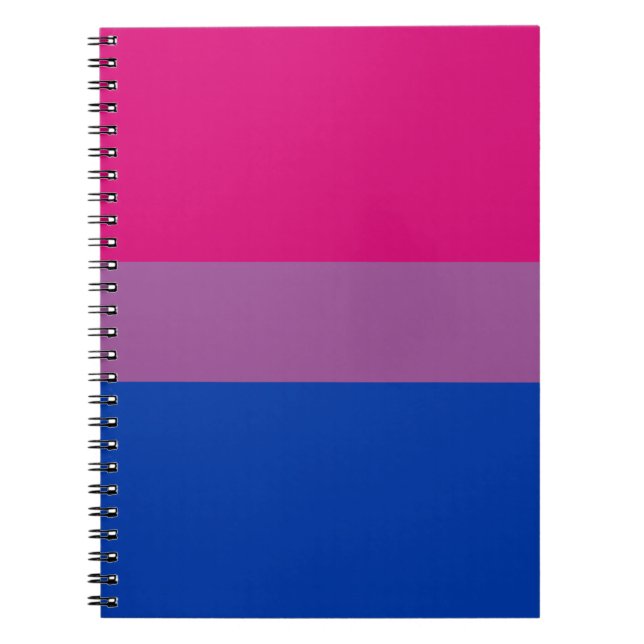 Bisexual Pride Flag Notebook (Front)