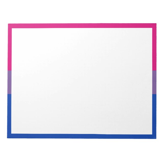 Bisexual Pride Flag Notepad (Front)