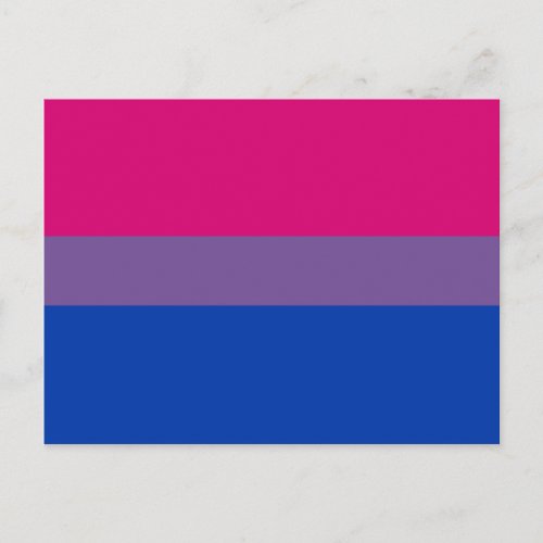 Bisexual Pride Flag Postcard