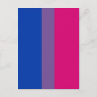 Bisexual Pride Flag Postcard