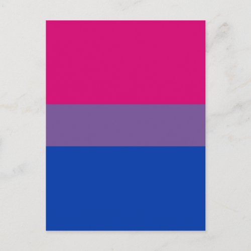 Bisexual Pride Flag Postcard