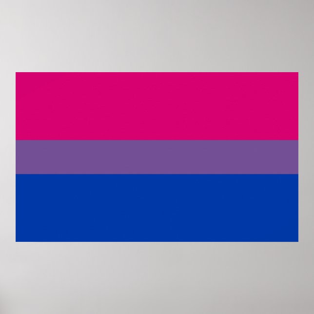 Bisexual Pride Flag Poster (Front)