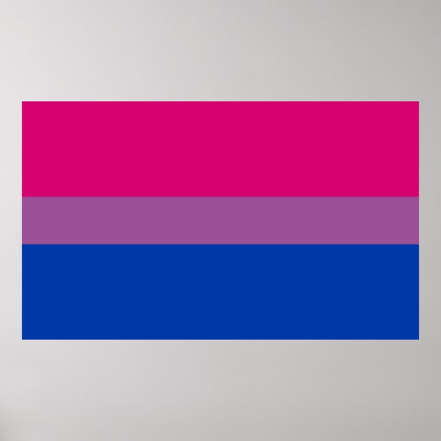 Bisexual Pride Flag Poster (Front)
