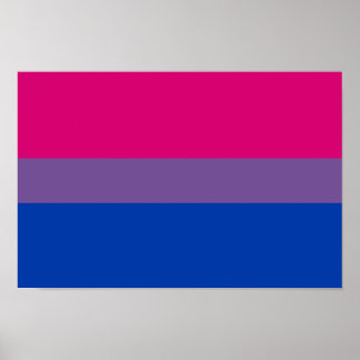 Bisexual Pride Flag Poster