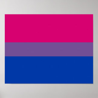 Bisexual Pride Flag Poster