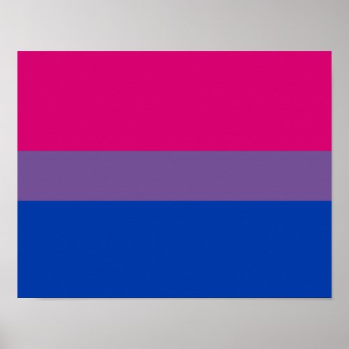 Bisexual Pride Flag Poster
