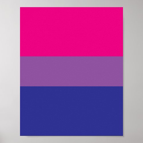 Bisexual Pride Flag Poster