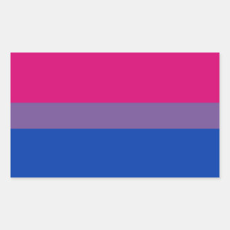 Bisexual Pride Flag Rectangular Sticker