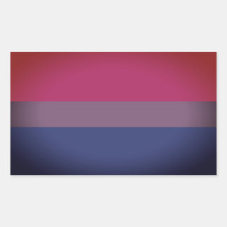Bisexual Pride Flag Rectangular Sticker