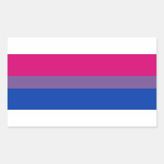 Bisexual Pride Flag Rectangular Sticker