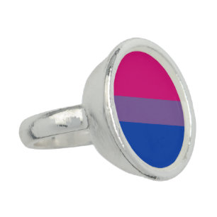 Bisexual Pride Flag Ring