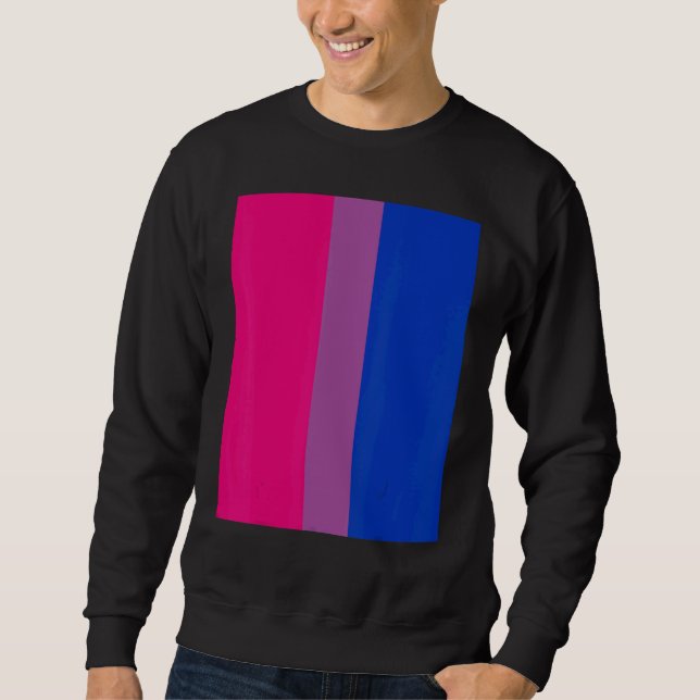 Bisexual Pride Flag Rotated  For Bi People Who Lik Sweatshirt (Front)