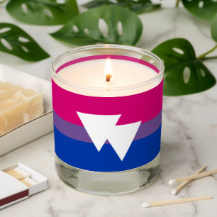 Bisexual Pride Flag Scented Candle