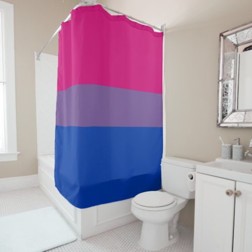 Bisexual Pride Flag Shower Curtain