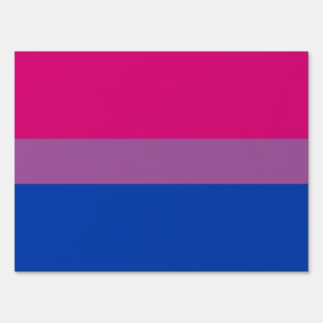 Bisexual Pride Flag Sign (Front)