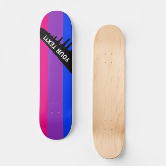 Bisexual Pride Flag Skateboard Deck | Zazzle