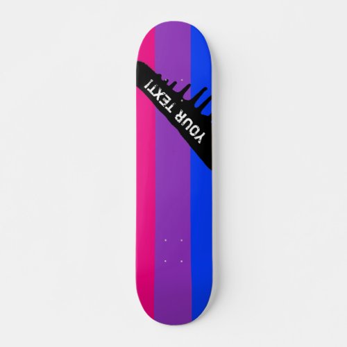 Bisexual Pride Flag Skateboard Deck