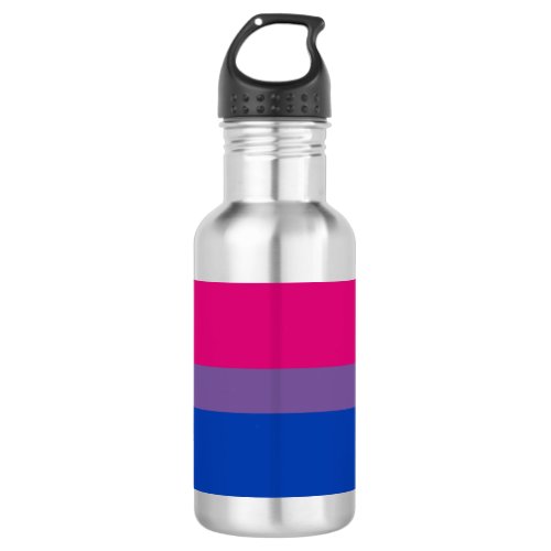 Bisexual Pride Flag Stainless Steel Water Bottle